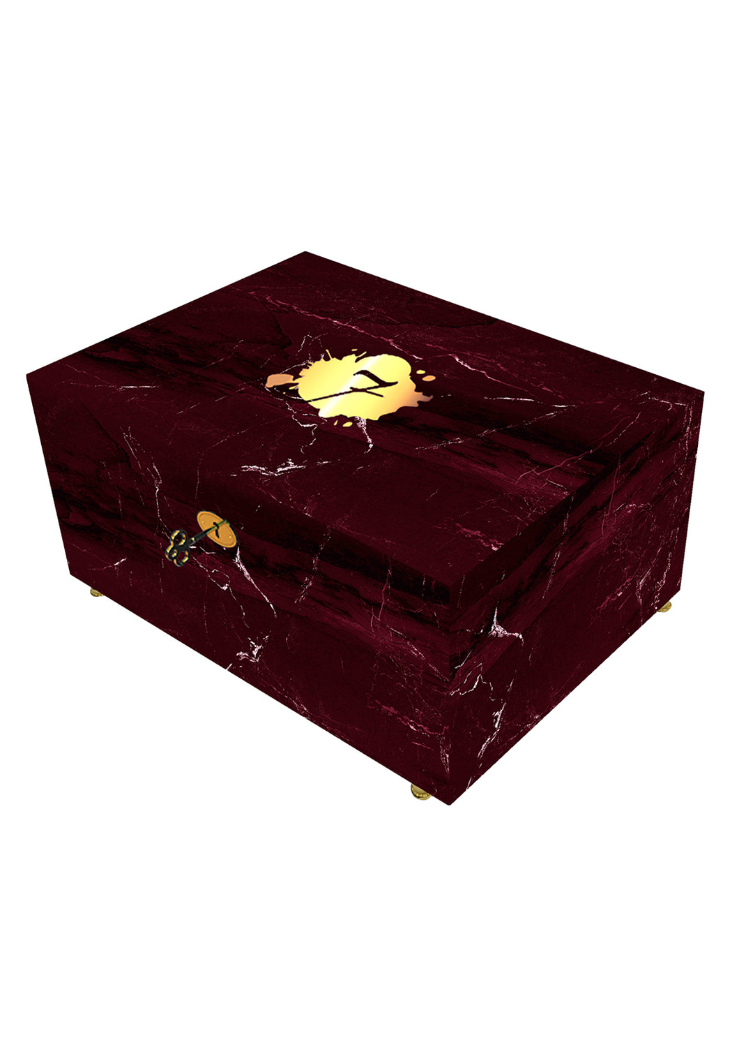 El Septimo Maroon Marble Humidor